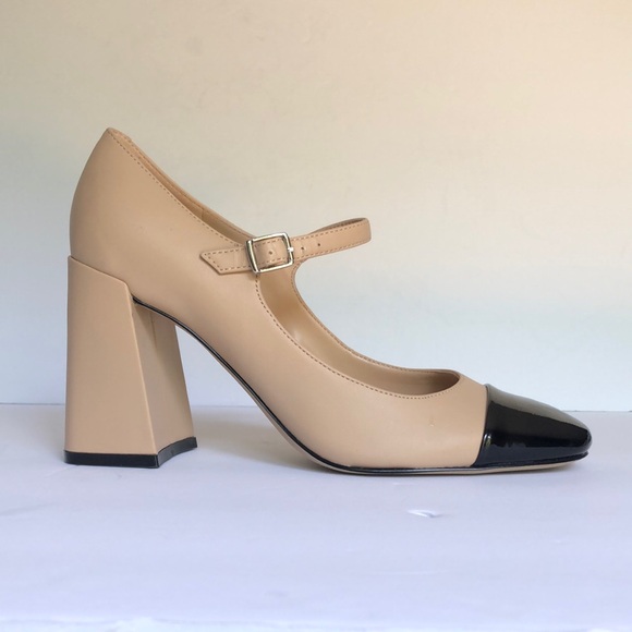 Marc Fisher Shoes - Marc Fisher Tan and Black Slingback Heels size 7.5M
